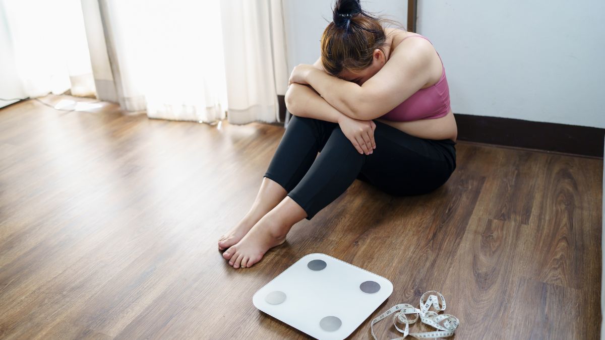 Pocit depresie, úzkosti a nespokojnosti z hmotnosti. Zdroj foto: Canva Pocit depresie, úzkosti a nespokojnosti z hmotnosti